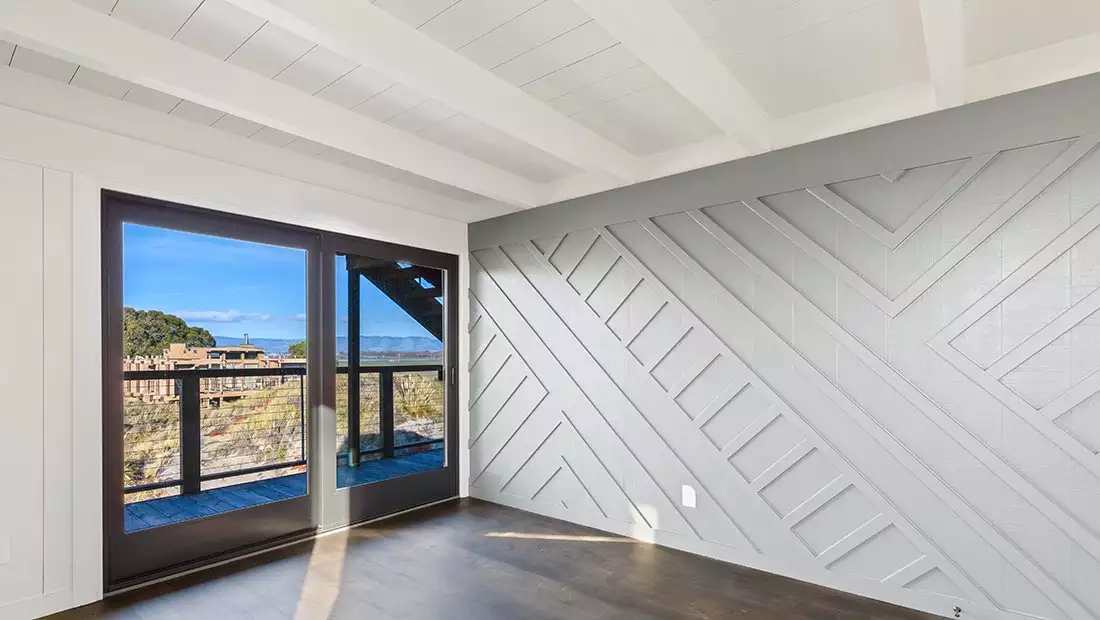 Living Area featuring Custom-Milled Wall