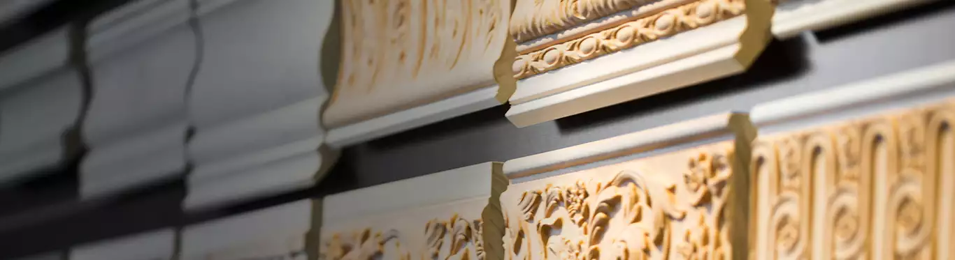 Closeup of Custom Moulding Samples